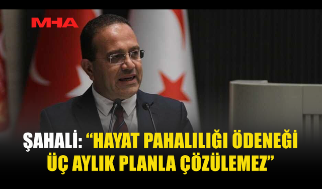 ŞAHALİ: “TOPLUM ÜZERİNDEKİ YÜK GÖZ ARDI EDİLİYOR”