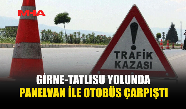 GİRNE-TATLISU YOLUNDA TRAFİK KAZASI: 3 YARALI