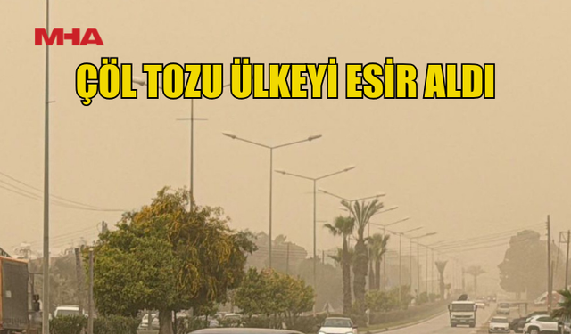 KKTC'DE GÖKYÜZÜ SARIYA BÜRÜNDÜ