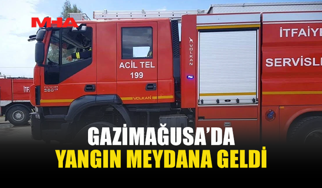 GAZİMAĞUSA'DA LAMBAYA AİT ADAPTÖR YANGINA SEBEP OLDU