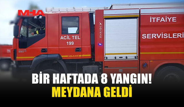 KKTC’DE BİR HAFTADA 8 YANGIN VE 21 ÖZEL SERVİS OLAYI MEYDANA GELDİ