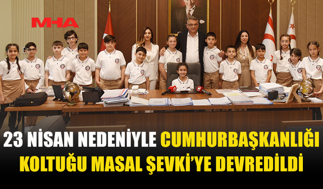 CUMHURBAŞKANI ERHÜRMAN, ŞEHİT YALÇIN İLKOKULU ÖĞRENCİLERİNİ KABUL ETTİ