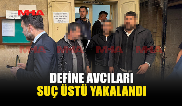 DEFİNE AVCILARINA POLİSTEN SUÇÜSTÜ