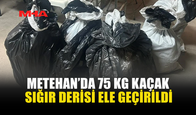 METEHAN SINIR KAPISINDA KAÇAK ÜRÜNLER ELE GEÇİRİLDİ