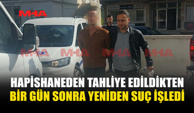 CEZAEVİNDEN ÇIKTI, ERTESİ GÜN KOMŞUSUNU DARP ETTİ