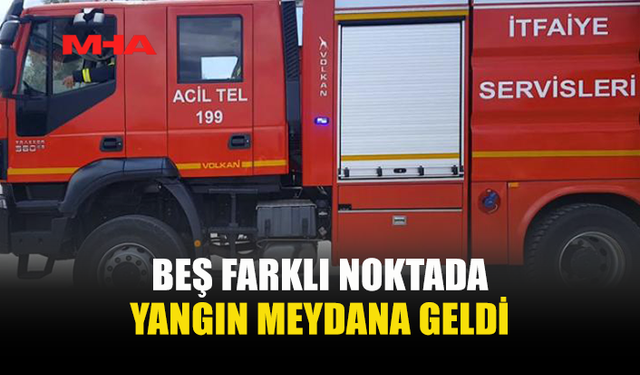 İTFAİYE MÜDÜRLÜĞÜ 20-26 NİSAN'DA 5 YANGINA MÜDAHALE ETTİ