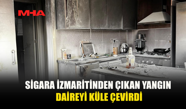 LEFKOŞA’DA DAİRE YANGINI