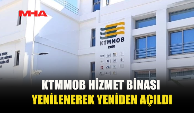 KTMMOB HİZMET BİNASI YENİLENDİ, EMEK VERENLERE PLAKET TAKDİM EDİLDİ