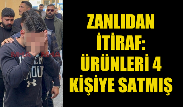 MAĞAZADAN ÜRÜNLERİ ÇALIP 4 KİŞİYE SATTI