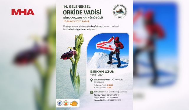 ORKİDE VADİSİ GÖZLEM YÜRÜYÜŞÜ PAZAR GÜNÜ BİRKAN UZUN ANISINA YAPILACAK