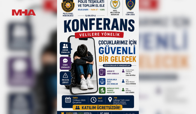 POLİS, “GÜVENLİ OKUL PROJESİ” KAPSAMINDA VELİLERE YÖNELİK KONFERANS DÜZENLİYOR