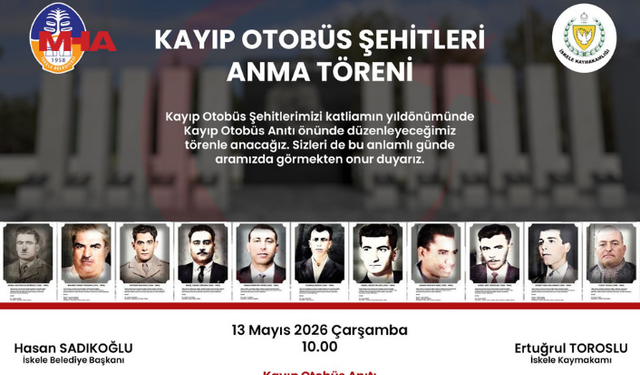 KAYIP OTOBÜS ŞEHİTLERİ KATLİAMIN YILDÖNÜMÜNDE ANILACAK