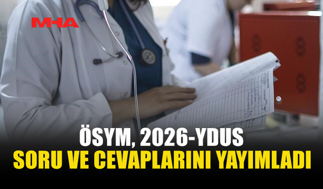 YDUS SORU KİTAPÇIĞI ERİŞİME AÇILDI