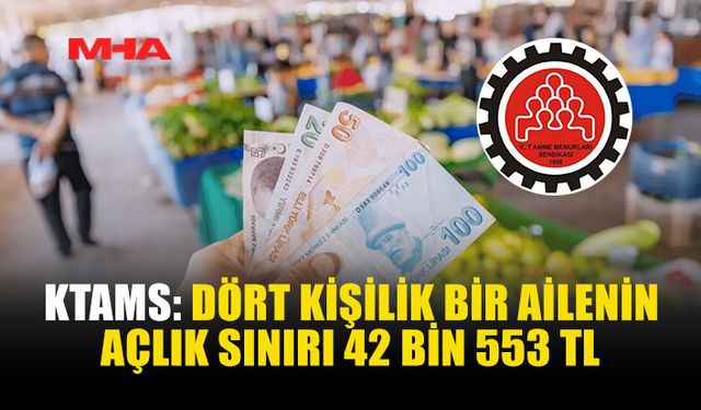 DÖRT KİŞİLİK AİLEDE AÇLIK SINIRI 42 BİN TL’Yİ AŞTI