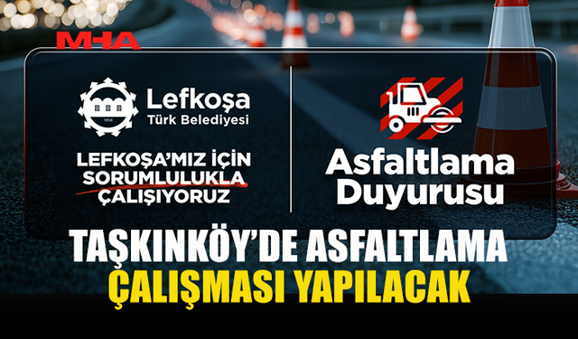 LTB HAFTA SONU SANAYİ BÖLGESİ'NDE ASFALTLAMA YAPACAK