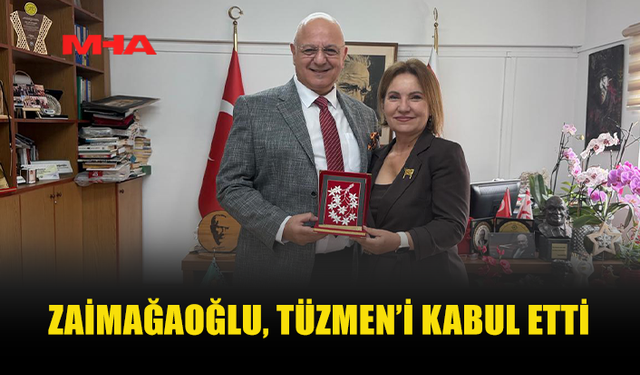KÜLTÜR DAİRESİ MÜDÜRÜ ZAİMAĞAOĞLU, “35. DÜNYA EĞİTİM ZİRVESİ’NDE" ÖDÜL ALAN TÜZMEN’İ KABUL ETTİ