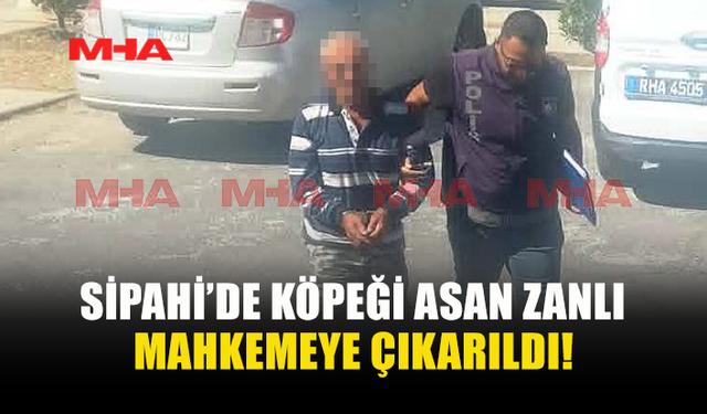 SİPAHİ'DEKİ V*HŞETİN ZANLISI MAHKEMEYE ÇIKARILDI