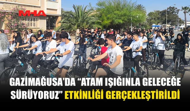 GAZİMAĞUSA’DA 19 MAYIS BİSİKLET TURU GERÇEKLEŞTİRİLDİ