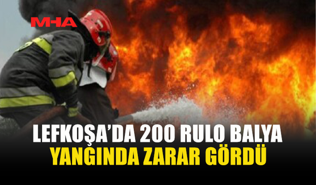LEFKOŞA’DA BİÇER DÖVER YANGINI BÜYÜK ZARARA YOL AÇTI
