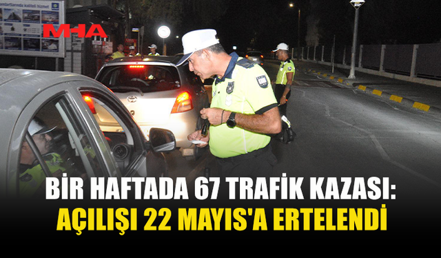 KKTC’DE BİR HAFTADA 67 TRAFİK KAZASI MEYDANA GELDİ