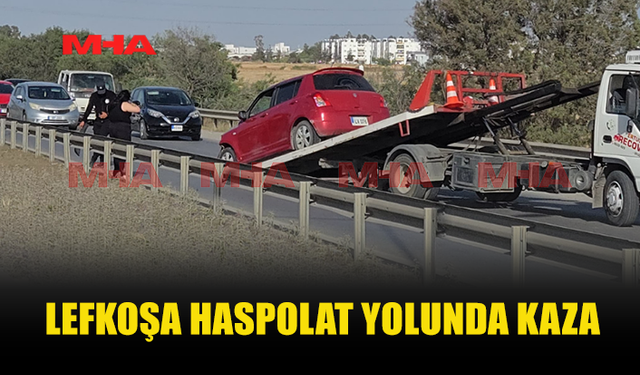 LEFKOŞA–HASPOLAT YOLUNDA TRAFİK KAZASI