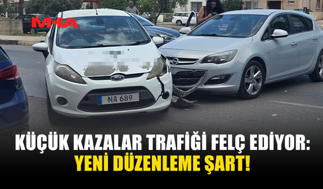 MADDİ HASARLI KAZALAR YOLLARI FELÇ EDİYOR