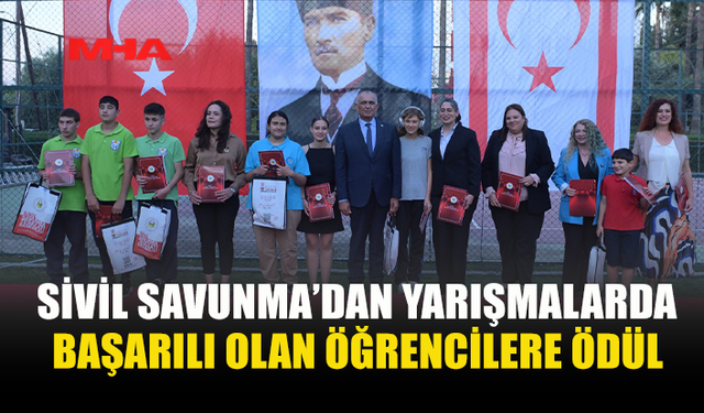 SİVİL SAVUNMA YARIŞMALARINDA ÖDÜL GECESİ DÜZENLENDİ
