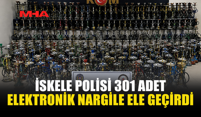 EV BASKININDA YÜZLERCE ELEKTRONİK NARGİLE BULUNDU