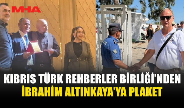 MARAŞ BÖLGESİNDE GÖREVLİ POLİSE ANLAMLI PLAKET