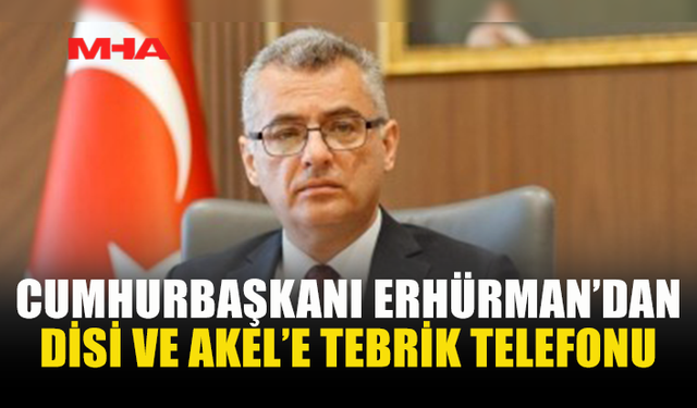 CUMHURBAŞKANI ERHÜRMAN SEÇİM SONUÇLARINI DEĞERLENDİRDİ