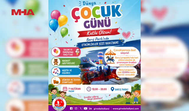 GİRNE BELEDİYESİ, BARIŞ PARKI’NDA ÇOCUKLARA YÖNELİK ETKİNLİKLER DÜZENLEYECEK