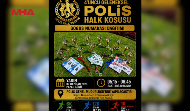 4'ÜNCÜ GELENEKSEL POLİS HALK KOŞUSU, YARIN LEFKOŞA'DA KOŞULUYOR...
