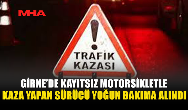19 YAŞINDAKİ SÜRÜCÜ DİREKSİYON HAKİMİYETİNİ KAYBETTİ KAZAYA NEDEN OLDU
