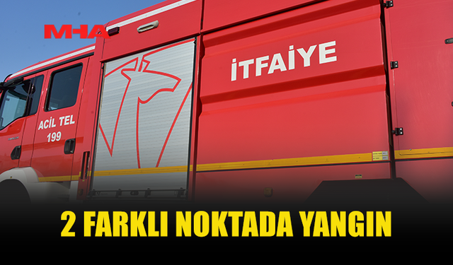 ZEYTİNLİK’TE ARAÇ, BOSTANCI-TAŞPINAR BÖLGESİNDE ARAZİ YANGINI