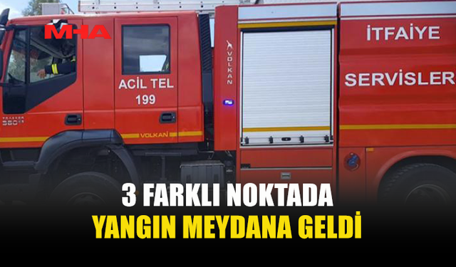 BALIKESİR, MUTLUYAKA VE İSKELE’DE YANGINLAR MEYDANA GELDİ
