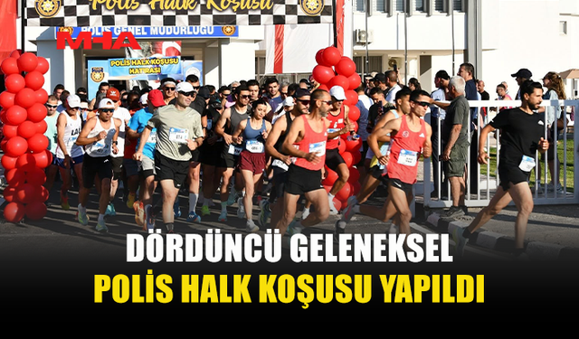 LEFKOŞA'DA REKOR KATILIMLI POLİS KOŞUSU GERÇEKLEŞTİ