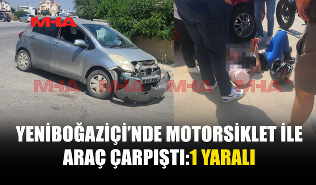 YENİBOĞAZİÇİ KUŞAF MARKET ÖNÜNDE KAZA
