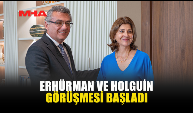 ERHÜRMAN İLE HOLGUİN LEFKOŞA’DA GÖRÜŞTÜ