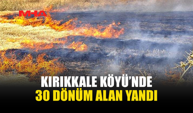 KIRIKKALE KÖYÜ’NDE ANIZ YANGINI