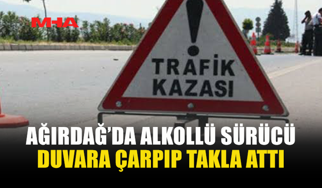 97 PROMİL ALKOLLÜ SÜRÜCÜ KAZA YAPTI