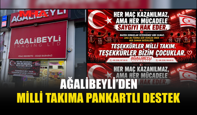 AĞALİBEYLİ’DEN MİLLİ TAKIMA ANLAMLI DESTEK