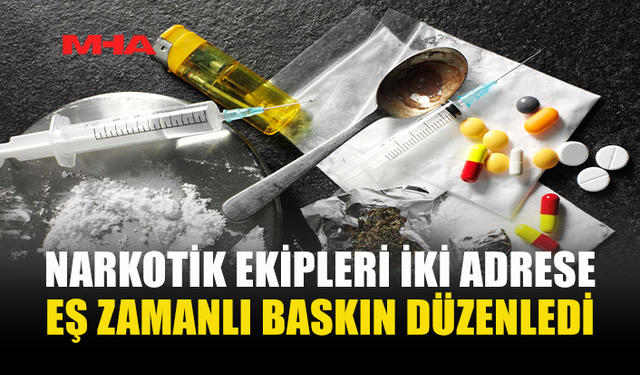 LEFKOŞA'DA İKİ ADRESE BASKIN: UY*ŞTURUCU ELE GEÇİRİLDİ