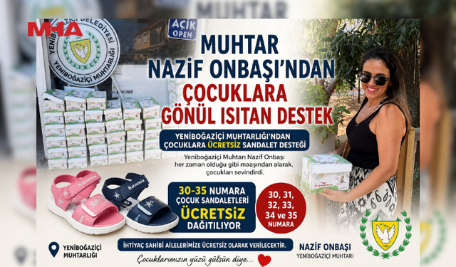 MUHTAR NAZİF ONBAŞI'NDAN ÇOCUKLARA GÖNÜL ISITAN DESTEK