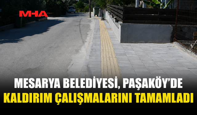 PAŞAKÖY’DE 500 METRELİK KALDIRIM PROJESİ BİTTİ