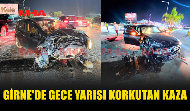 GİRNE'DE DİKKATSİZLİK KAZAYI BERABERİNDE GETİRDİ
