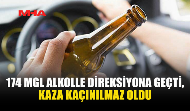 GAZİMAĞUSA-KARPAZ YOLUNDA ALKOLLÜ SÜRÜCÜ KAZA YAPTI