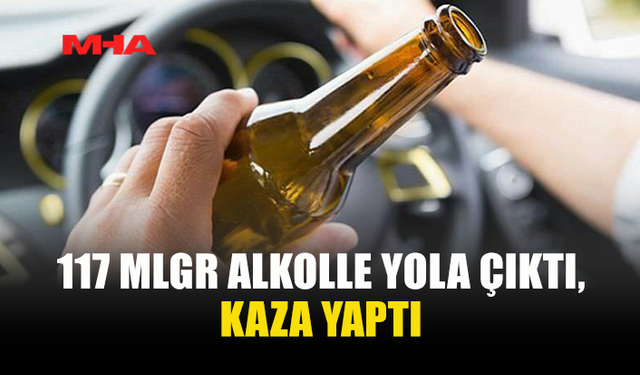LEFKOŞA'DA ALKOLLÜ SÜRÜCÜ KAZAYA KARIŞTI