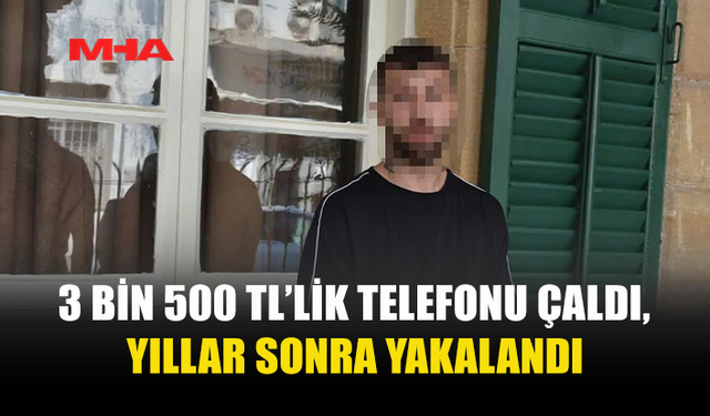 MİSAFİR KALDIĞI EVDEN TELEFON ÇALDI, YAKAYI ELE VERDİ