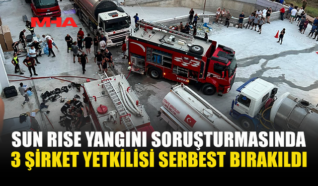 İSKELE’DEKİ YANGINLA İLGİLİ ÜÇ ŞİRKET DİREKTÖRÜ SERBEST BIRAKILDI