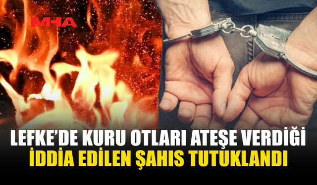 LEFKE'DE YANGINA NEDEN OLAN ŞAHIS TUTUKLANDI